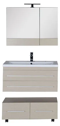 Шкаф-зеркало Aquanet Нота 90 L светлый дуб 00158858 Шкаф-зеркало Aquanet Нота 90 L светлый дуб 00158858