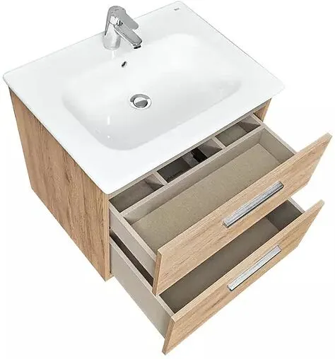 Тумба-умывальник подвесная Roca Victoria 60 орех A857468517+32799E000