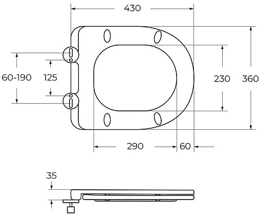 Унитаз подвесной безободковый Cezares Liner Tornado белый CZR-3808-53-TH-TOR/SC