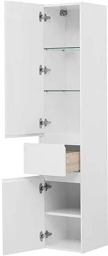 Шкаф-пенал подвесной Aquanet Бруклин 35 L белый 00209827