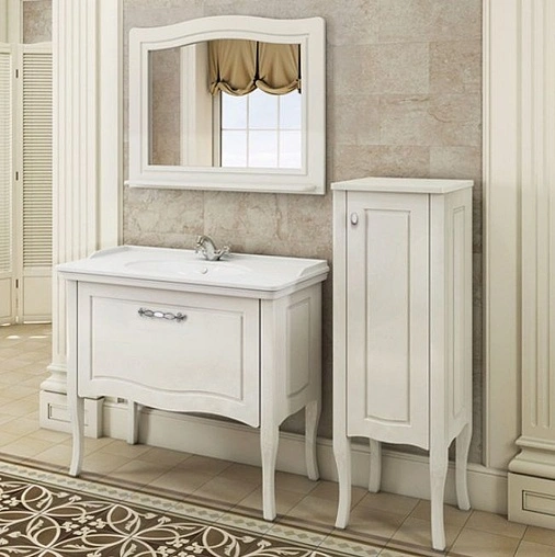 Тумба-умывальник напольная Comforty Павия 100 белый 00004147999CF