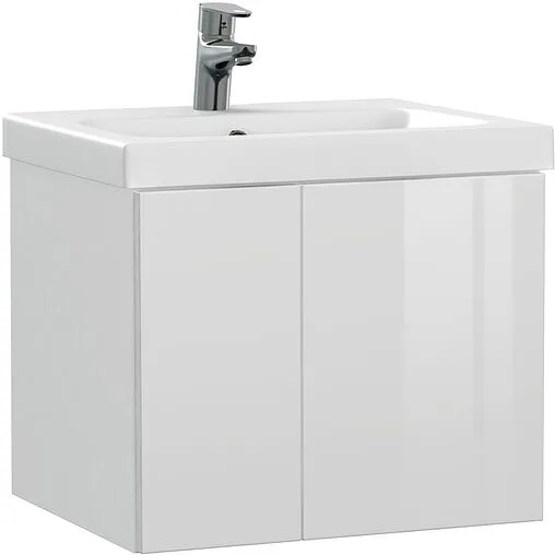 Тумба-умывальник подвесная Cersanit Colour 50 белый 64257+