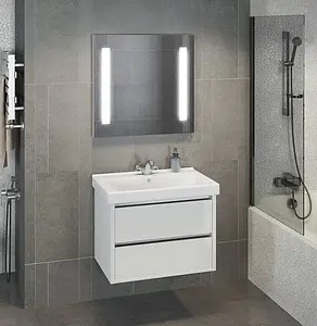 Зеркало с подсветкой Comforty Жасмин 75 белый Зеркало с подсветкой Comforty Жасмин 75 белый, 3