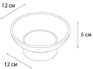 Мыльница Fixsen Bogema хром/белый с рисунком FX-788 Мыльница Fixsen Bogema хром/белый с рисунком FX-788, 3