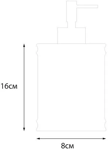 Дозатор для жидкого мыла Fixsen Star белый/с рисунком/чёрный FX-610-1