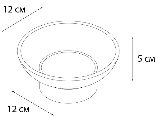Мыльница Fixsen Bogema хром/белый с рисунком FX-788