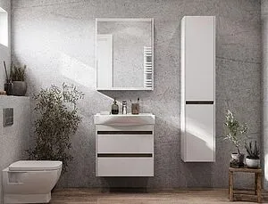 Шкаф-пенал подвесной Aquaton Нортон 34 R белый глянец 1A249403NT01R Шкаф-пенал подвесной Aquaton Нортон 34 R белый глянец 1A249403NT01R, 5