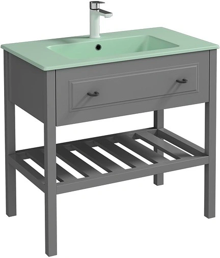 Раковина ISVEA SistemaT 81.5 мятный 10SL51081SV-2T Раковина ISVEA SistemaT 81.5 мятный 10SL51081SV-2T