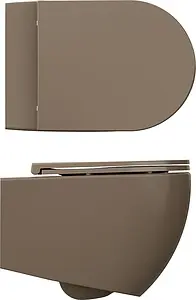 Унитаз подвесной безободковый ISVEA Infinity коричневый 10NF02001SV-2H Унитаз подвесной безободковый ISVEA Infinity коричневый 10NF02001SV-2H, 3