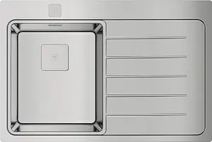 Мойка кухонная Teka Zenit RS15 1B 1D R 78 нержавеющая сталь полированная 115100007, 1