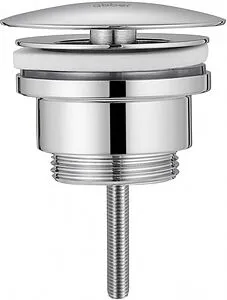 Выпуск без перекрытия для раковины без перелива Abber BEQUEM хром AF0012 Выпуск без перекрытия для раковины без перелива Abber BEQUEM хром AF0012, 1