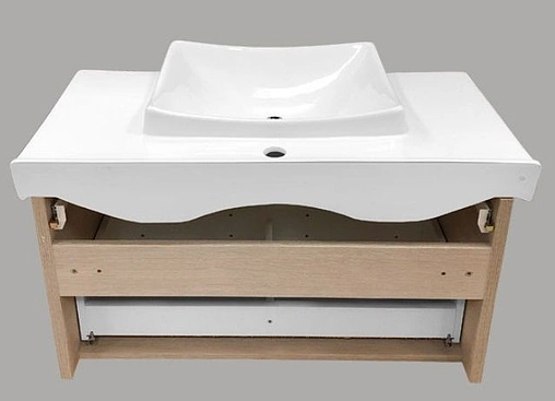 Тумба-умывальник подвесная Comforty Киото 90П белый/сосна лоредо 00003126707CF