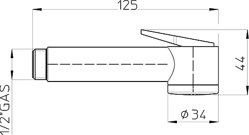 Гигиенический душ Bossini Paloma хром B00442.030