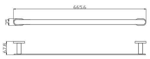 Полотенцедержатель Rav Slezak Yukon хром/белый YUA0701/66CB