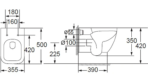 Унитаз подвесной BelBagno Alpina белый BB10100CH Унитаз подвесной BelBagno Alpina белый BB10100CH