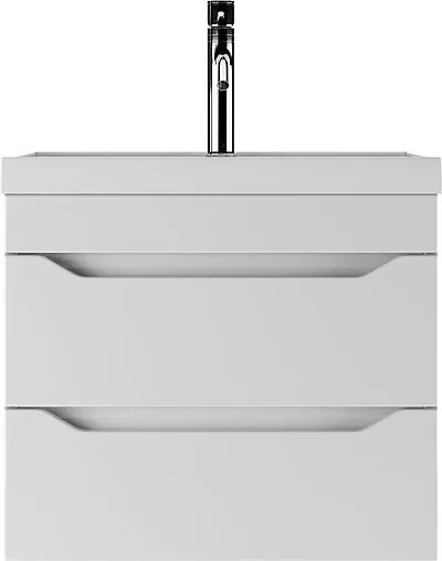 Тумба-умывальник подвесной Айсберг Ева 60 белый DA5914T+4670142930044