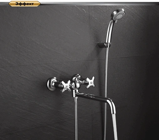 Смеситель для ванны с длинным изливом D&amp;K Hessen Lorsch хром DA1413301