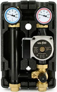 Насосный модуль с 3-х ходовым смесительным клапаном и сервоприводом 1&quot;в х 1&quot;в Uni-Fitt 492S2503 с насосом Uni-Fitt GTO 25-6S, 1