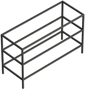 Каркас под раковину Cezares Cadro 120 чёрный матовый CADRO-120/46/73-2C-PIA-MET-ST, 1