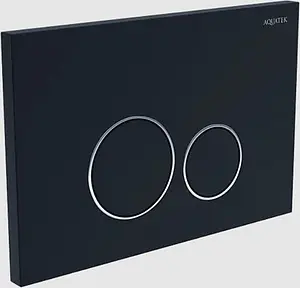 Клавиша смыва для унитаза Aquatek KDI-0000020 кнопки/черный матовый, кольца/хром глянцевый Клавиша смыва для унитаза Aquatek KDI-0000020 кнопки/черный матовый, кольца/хром глянцевый, 3