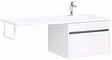Тумба-умывальник подвесная над стиральной машиной Aquanet Токио 120 R белый 00236915+00235500
