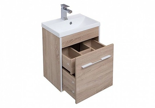 Тумба под умывальник подвесная Aquanet Августа 50 дуб сонома 00210025