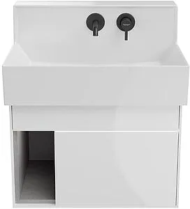 Тумба-умывальник подвесная Kerama Marazzi Logica M 65 белоснежный LO.M.65\WHT+LO.M.wb.65, 3