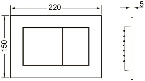 Клавиша смыва для унитаза TECEnow 9240417 белый матовый
