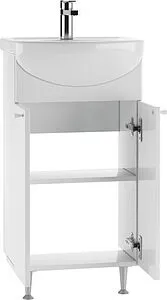 Тумба-умывальник напольная Айсберг Промо 45 белый DP2610T+4607152361988, 4