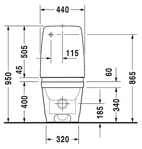 Бачок для унитаза Duravit Esplanade белый 0872800005, 3
