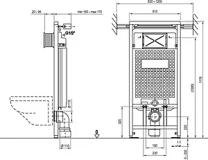Инсталляция для подвесного унитаза Ravak X01459 Инсталляция для подвесного унитаза Ravak X01459, 2