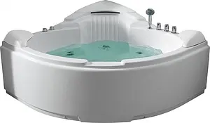 Ванна акриловая с гидромассажем Gemy 152x152 G9082 B Ванна акриловая с гидромассажем Gemy 152x152 G9082 B, 1