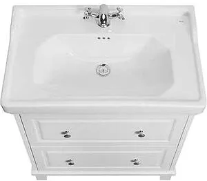 Тумба-умывальник напольная Roca Carmen 80 белый матовый ZRU9307845+3270A0000, 3