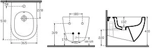 Биде подвесное ISVEA Infinity Terrazzo лососевый 10NF41001SV-2S-TRZ Биде подвесное ISVEA Infinity Terrazzo лососевый 10NF41001SV-2S-TRZ, 2