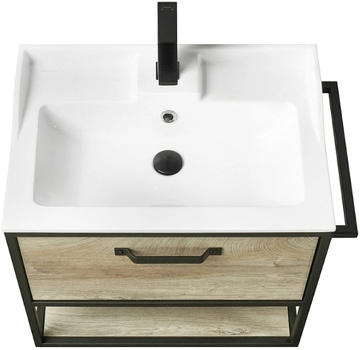 Тумба-умывальник подвесная Aquaton Лофт Фабрик 65 дуб эндгрейн 1A2423K1LTDU0