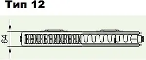 Радиатор стальной панельный Kermi Profil-K Therm-x2 тип 12 600 x 700 мм FK0120600701N2Y, 2