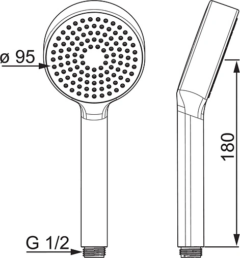 Лейка ручного душа Oras Apollo хром 254020
