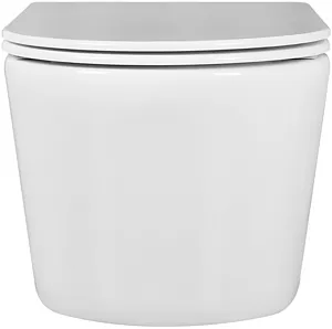 Унитаз подвесной безободковый Aquatek Оберон белый AQ1363W-00, 4