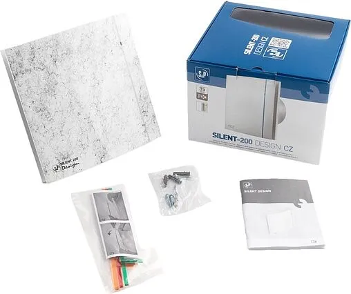 Вентилятор вытяжной Soler &amp; Palau SILENT-200 CZ MARBLE WHITE DESIGN 4C