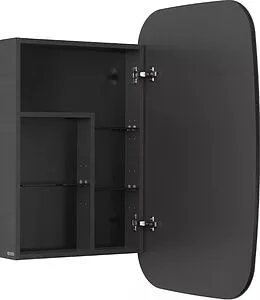 Шкаф-зеркало Aquaton Сохо 60 R графит 1A258302AJA0R, 3