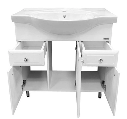 Тумба-умывальник напольная Comforty Сочи 85 белый