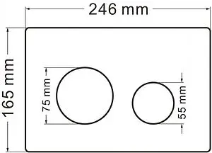 Комплект 5 в 1 Abber Bequem AC1100MB-AC0105-AC0121MB с кнопкой черный матовый Комплект 5 в 1 Abber Bequem AC1100MB-AC0105-AC0121MB с кнопкой черный матовый, 4