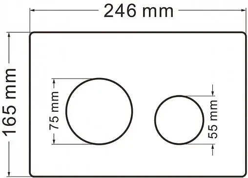 Комплект 5 в 1 Abber Bequem AC1100MB-AC0105-AC0121MB с кнопкой черный матовый