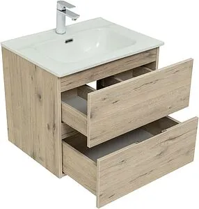 Тумба-умывальник подвесная Aquanet Алвита New 60 дуб веллингтон 00277513+00254363, 4