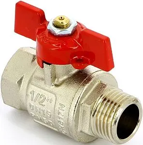 Кран шаровый ½"в x ½"н Uni-fitt 111T2000 Кран шаровый ½"в x ½"н Uni-fitt 111T2000, 1