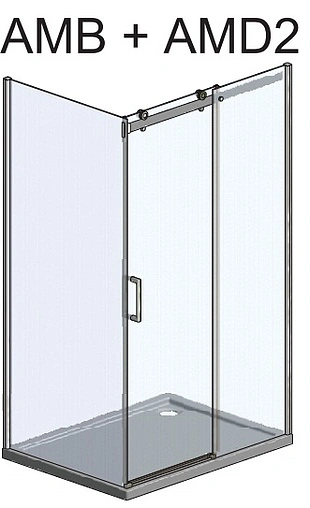 Боковая стенка 800мм прозрачное стекло Roltechnik Ambient Line AMB/800 621-8000000-00-02