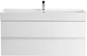 Тумба под умывальник подвесная Cezares Molveno 46 100 Bianco Ghiaccio MOLVENO 46-120-2C-SO-BG Тумба под умывальник подвесная Cezares Molveno 46 100 Bianco Ghiaccio MOLVENO 46-120-2C-SO-BG, 1