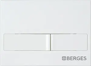 Клавиша смыва для унитаза BERGES Novum L1 040011 белый глянцевый Клавиша смыва для унитаза BERGES Novum L1 040011 белый глянцевый, 1