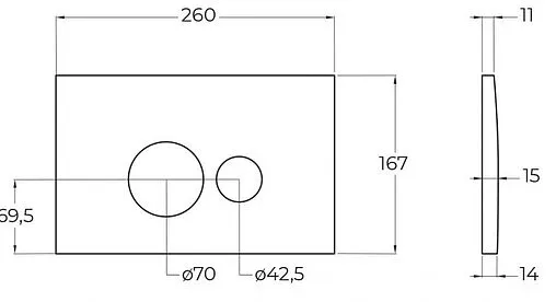 Комплект 5 в 1 BelBagno Stylus Tornado CZR-6601-TH-TOR/CZR-2316-SC/BB026/BB081CR с кнопкой хром глянцевый