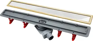 Лоток душевой Set 650мм h=52мм 0.8л/сек Pestan Confluo Premium White Glass Gold Line 650 13100091 Лоток душевой Set 650мм h=52мм 0.8л/сек Pestan Confluo Premium White Glass Gold Line 650 13100091, 2